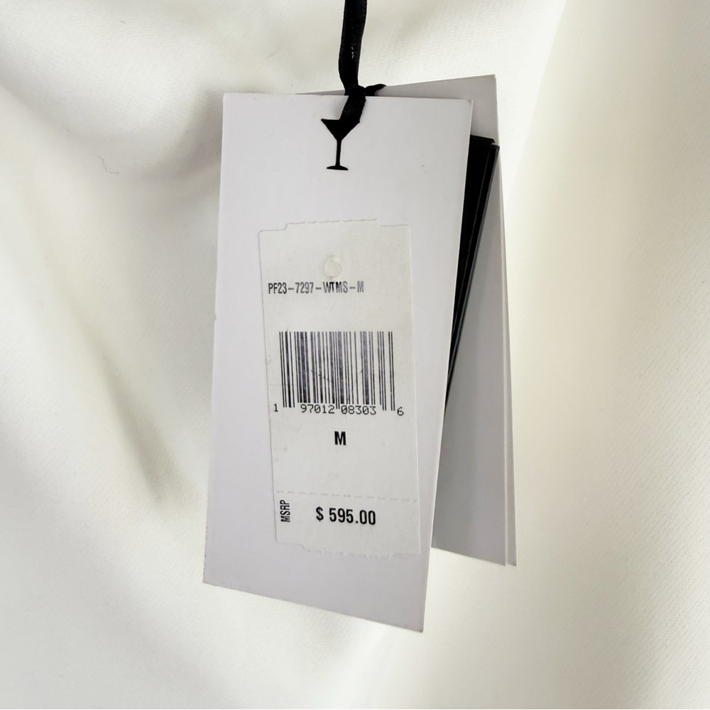 Retrofete Regina Shell White Mini Dress Size Medium - Picture 6 of 9